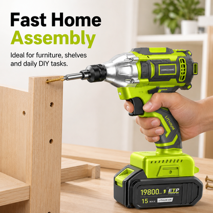 2-in-1 Brushless Cordless Impact Wrench & Drill Kit