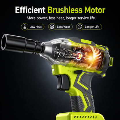 2-in-1 Brushless Cordless Impact Wrench & Drill Kit