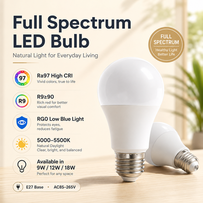 Rechargeable Emergency LED Light Bulb 60W Equivalent E26 Battery Backup Bulb for Power Outages & Camping