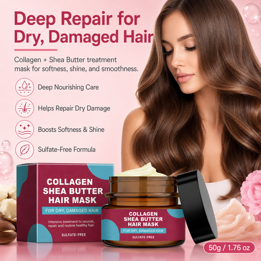 Keratin Repair Hair Mask Deep Hydration for Softer, Smoother & Shinier Hair
