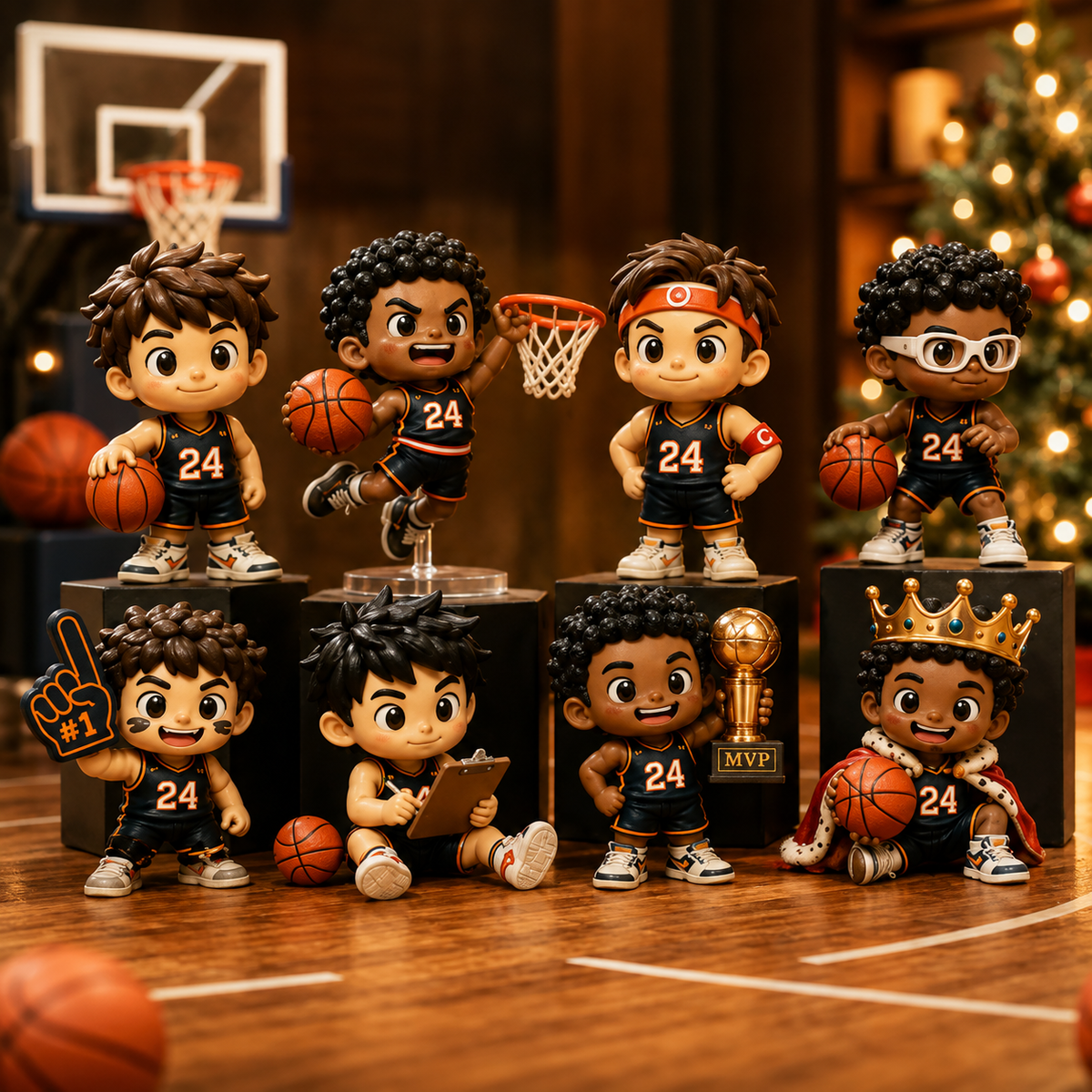 24 Days of Basketball Magic Advent Calendar | 24 Collectible Basketball Figures