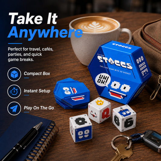 STACCS The Card Game with 3D Energy | Fast-Paced Stacking Strategy Party Game for Family & Adults Ages 8+
