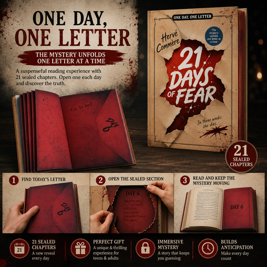 21 Days of Fear Interactive 21-Day Mystery Advent Calendar Book with Sealed Daily Chapters