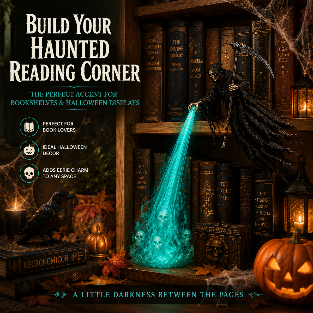The Soul Collector Haunted Reaper Shelf Light