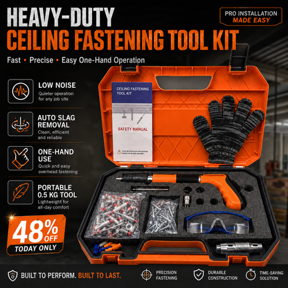 Heavy-Duty Ceiling Fastening Tool Fast, Precise & Easy One-Hand Operation