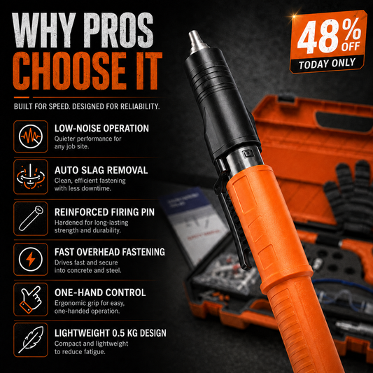 Heavy-Duty Ceiling Fastening Tool Fast, Precise & Easy One-Hand Operation