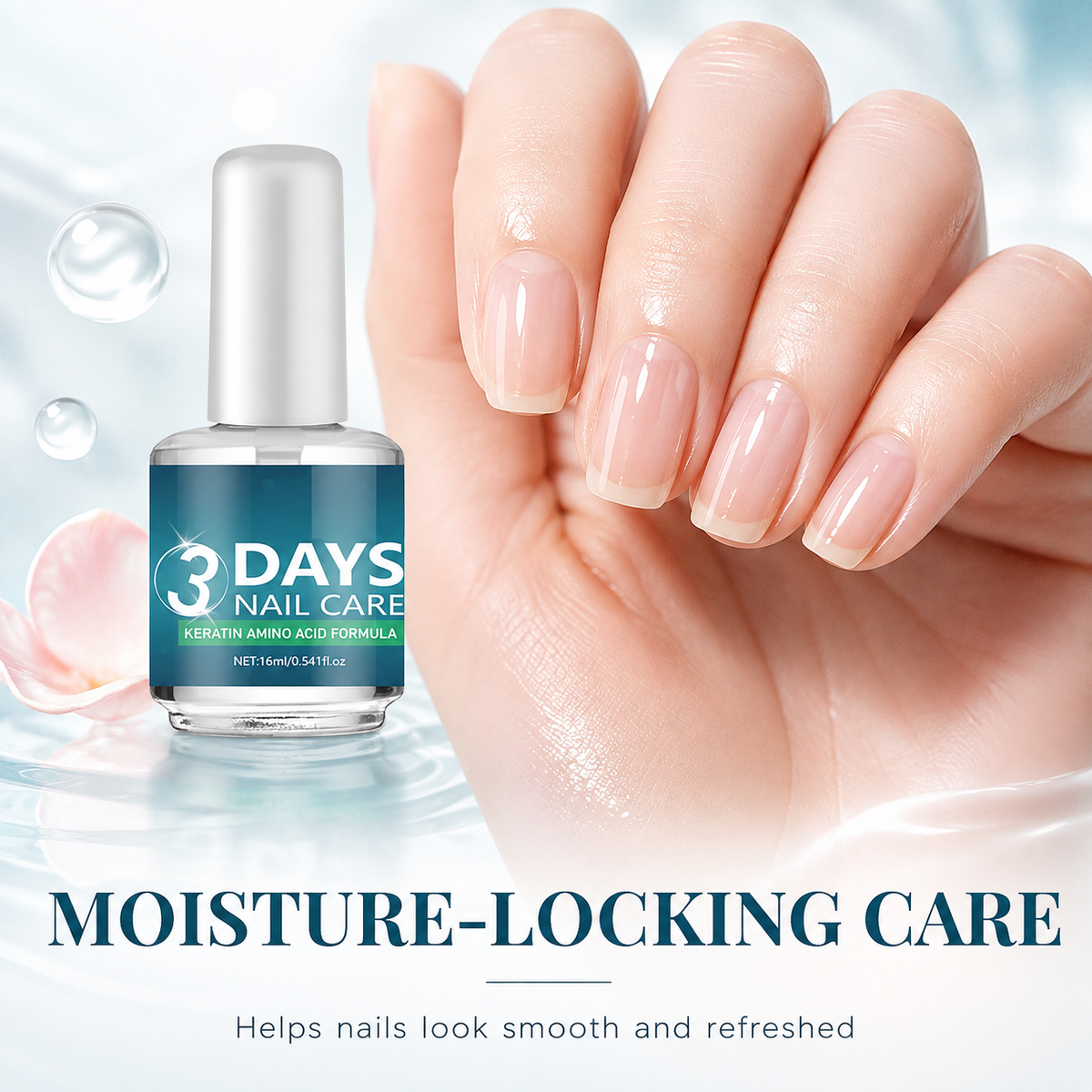 3 Days Nail Care - Keratin Amino Acid Formula, Suitable for Soft and Fragile Nails