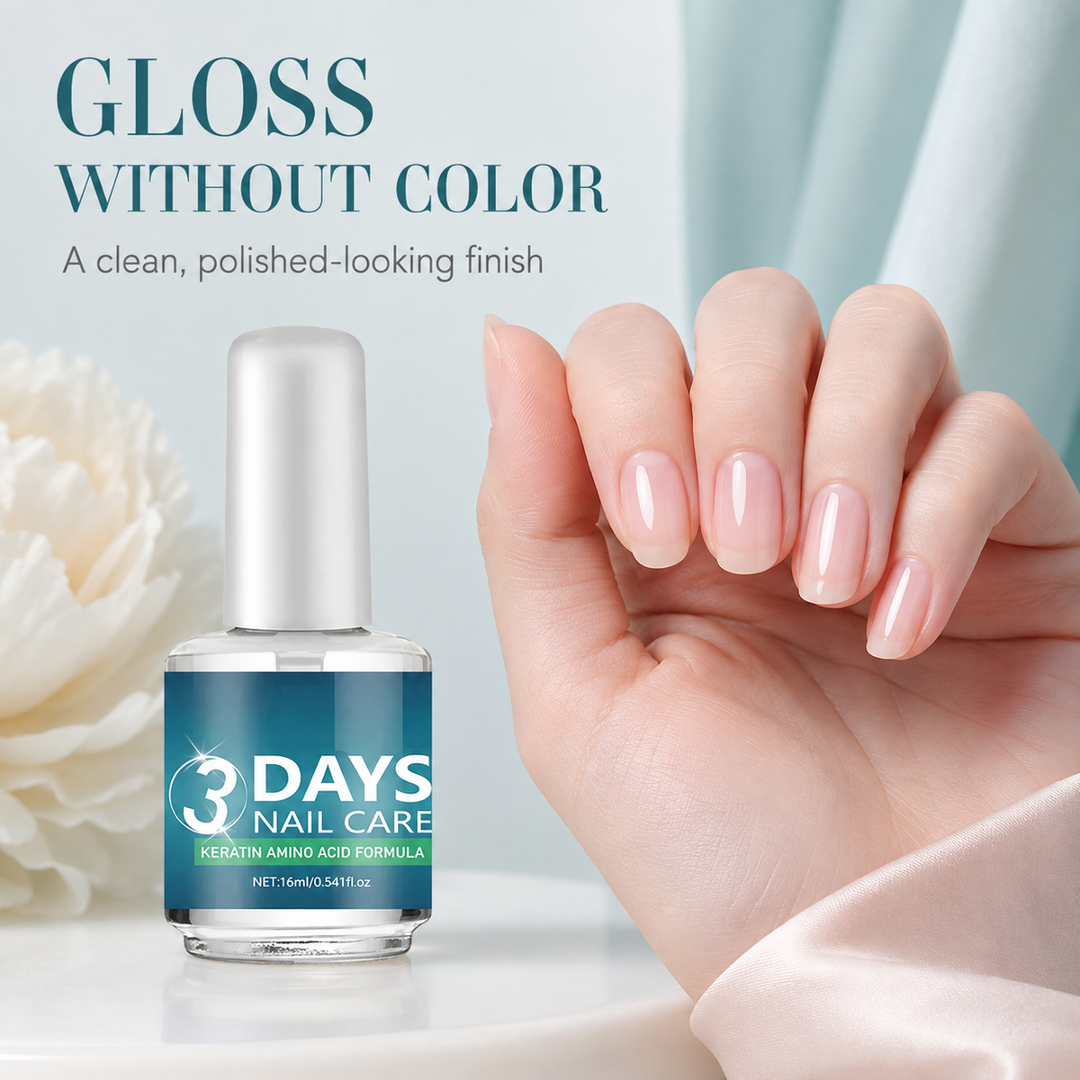 3 Days Nail Care - Keratin Amino Acid Formula, Suitable for Soft and Fragile Nails