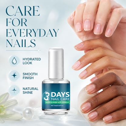 3 Days Nail Care - Keratin Amino Acid Formula, Suitable for Soft and Fragile Nails