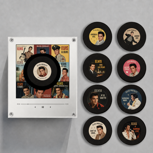 MagnetTunes Retro Vinyl Music Player Magnetic NFC Record Album Display & Wireless Speaker Decor[ ]