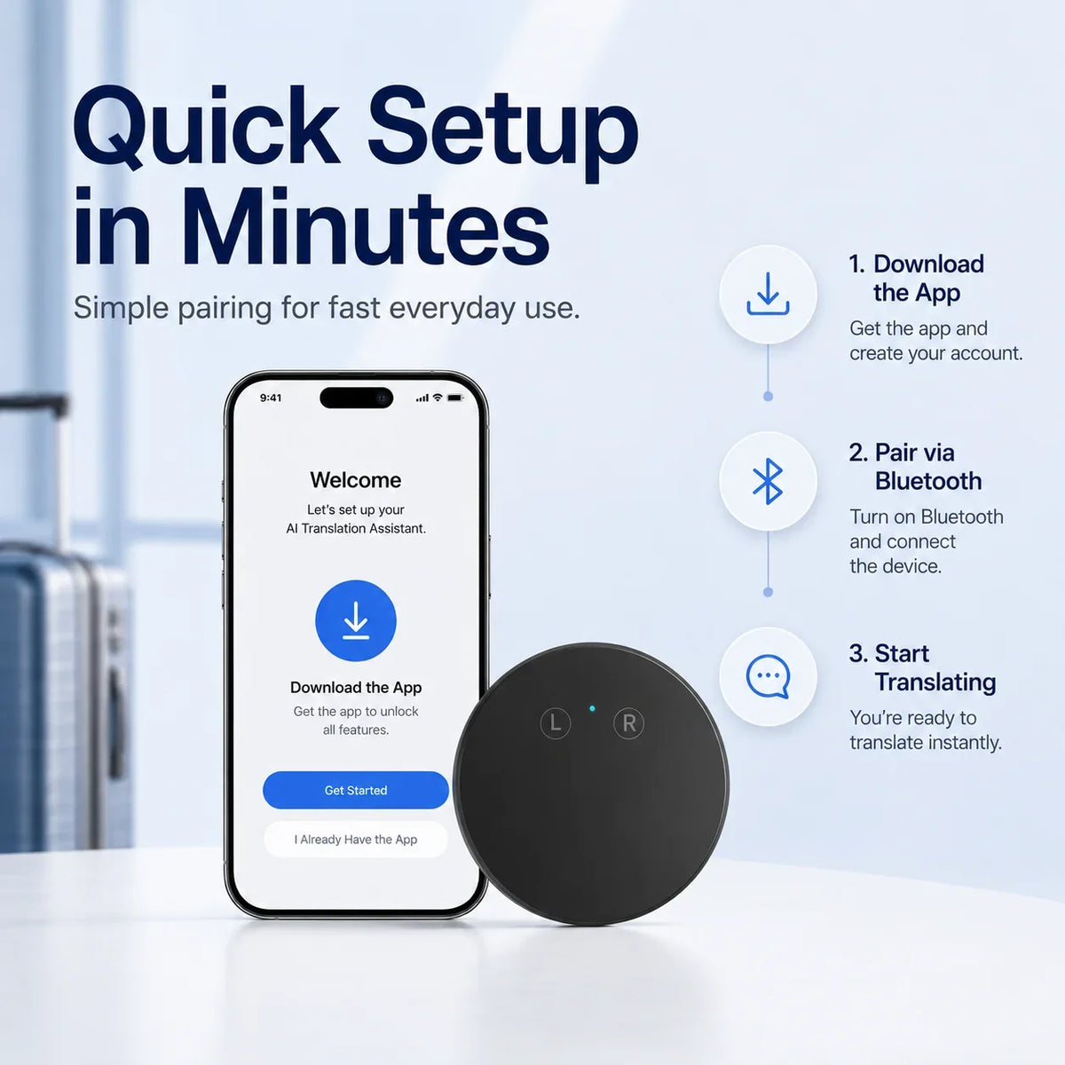 AI Language Translator Device