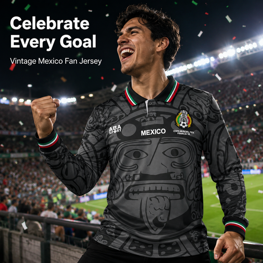 1998 Mexico Soccer National Team Home BLACK Nostalgia Soccer Jersey 2 Suarez 3 Sanchez Classic Breathable Quick Dry