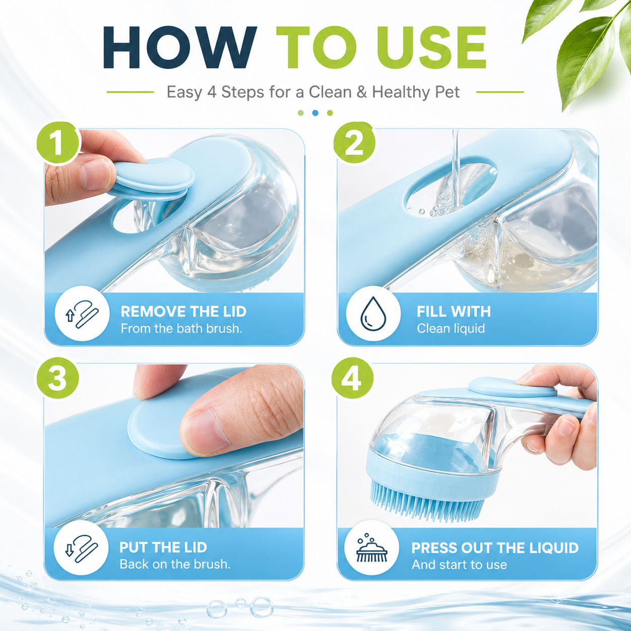 Pet Bath Shampoo Dispenser