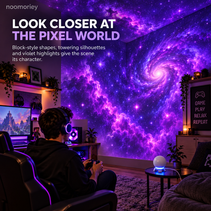 Pixel Fantasy Scene Projector Ambient Decor for Gaming Rooms