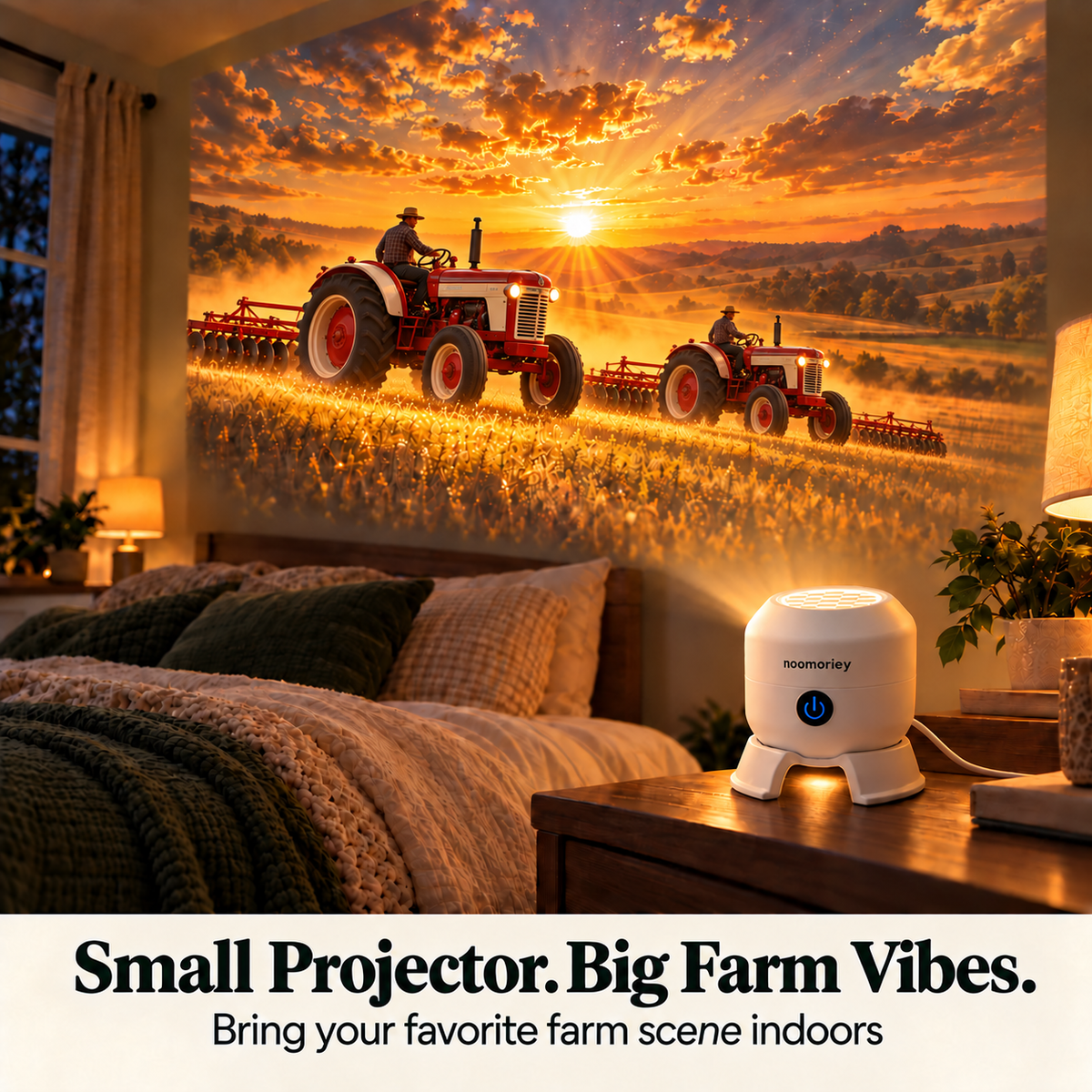 Turn Any Room Into a Giant Farm Adventure! Tractor Projector