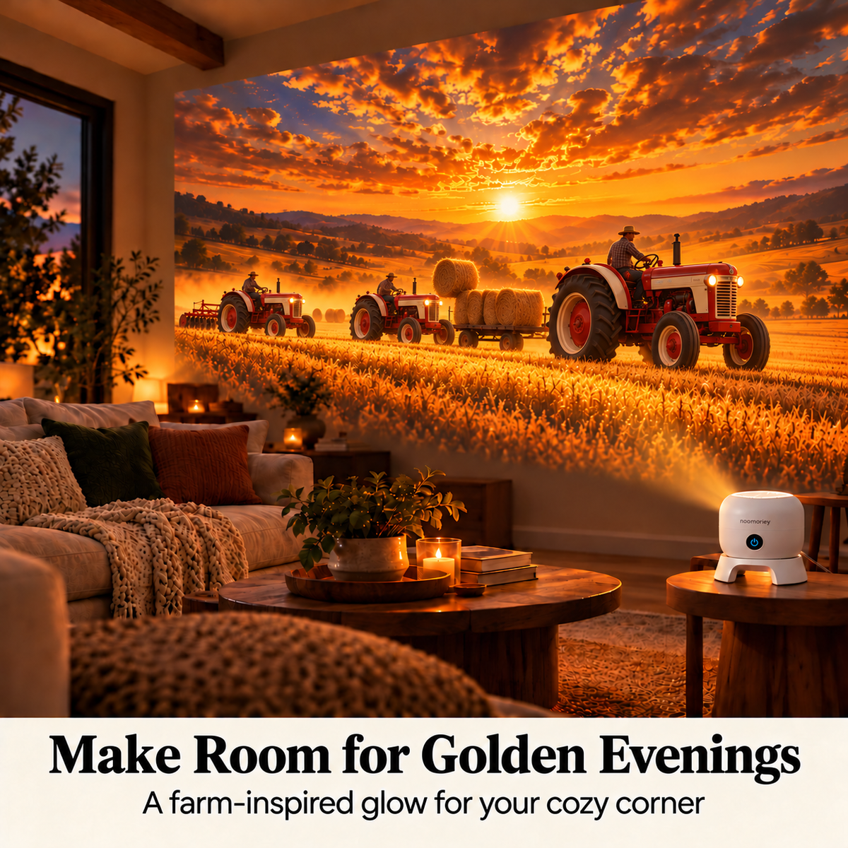 Turn Any Room Into a Giant Farm Adventure! Tractor Projector