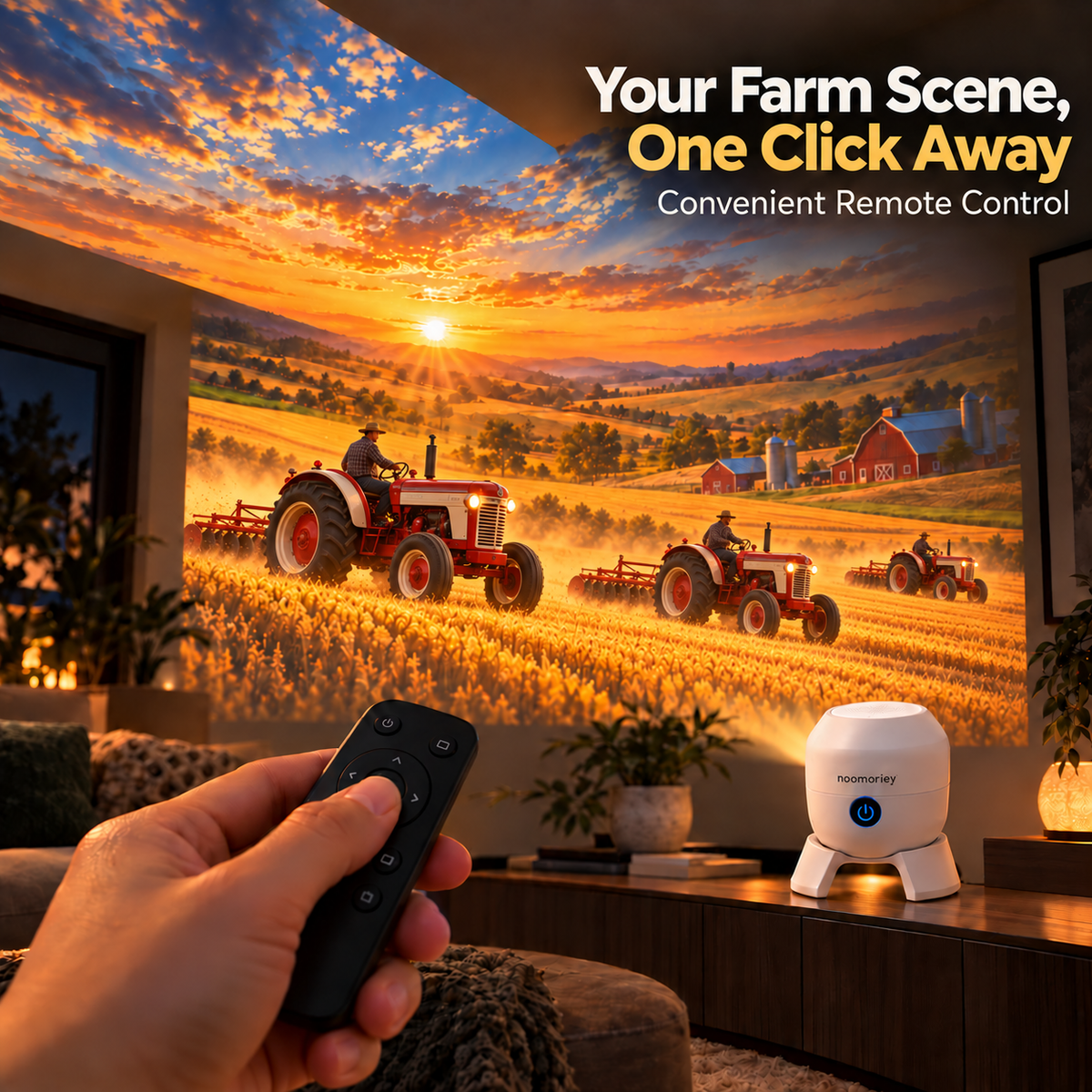 Turn Any Room Into a Giant Farm Adventure! Tractor Projector