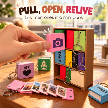 Personalized Mini Photo Book Keychain Carry Your Favorite Memories Everywhere
