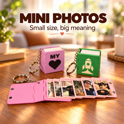 Personalized Mini Photo Book Keychain Carry Your Favorite Memories Everywhere