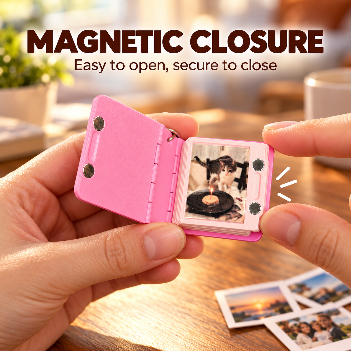 Personalized Mini Photo Book | Custom Memory Keepsake & Keychain