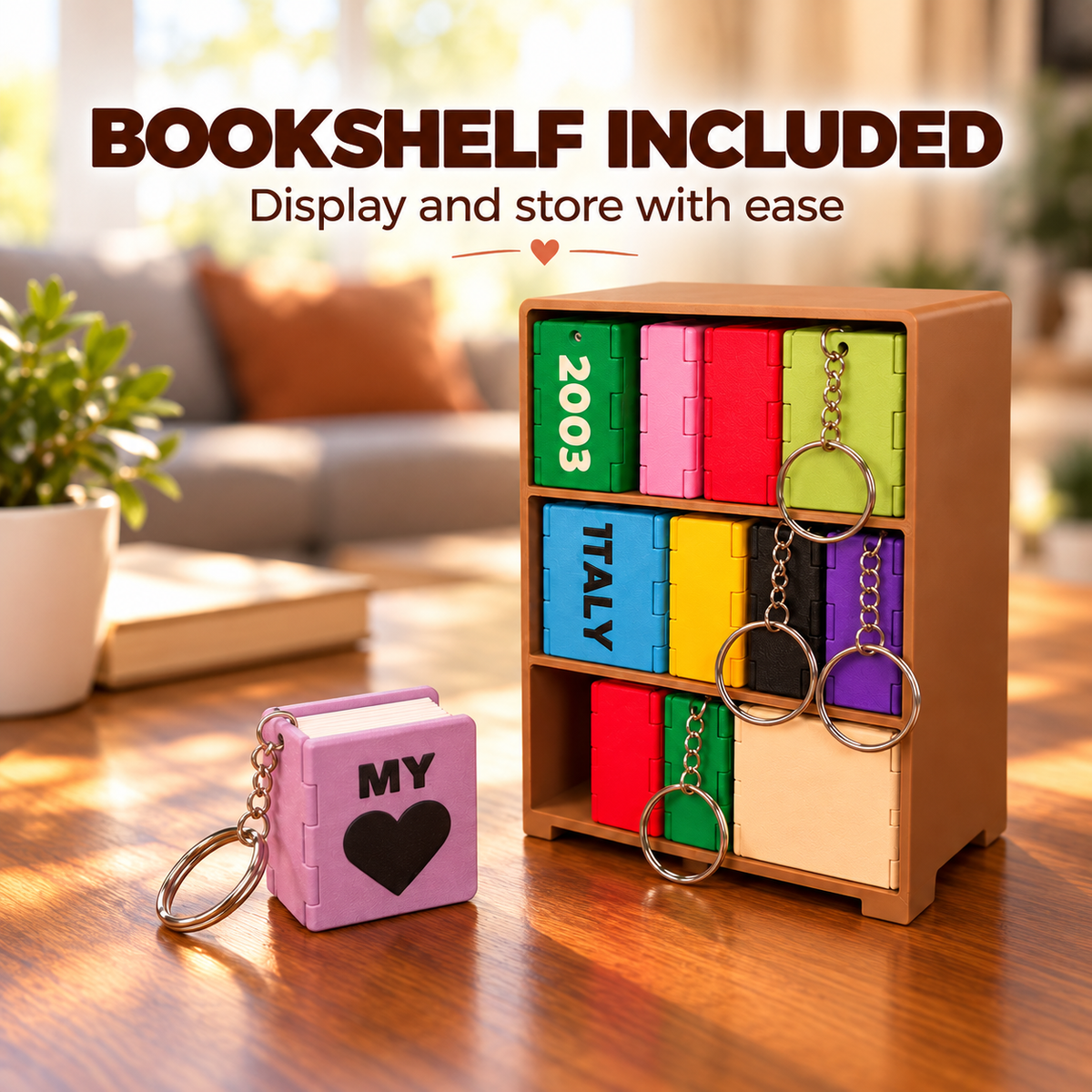 Personalized Mini Photo Book | Custom Memory Keepsake & Keychain