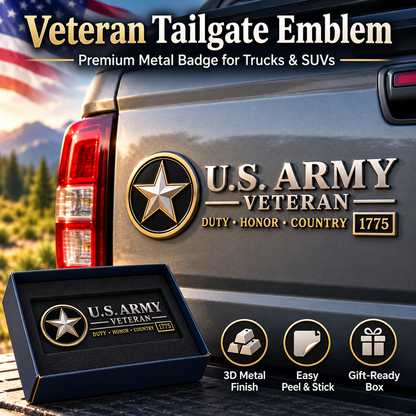 Veteran Vehicle Emblem Honor Their Service With Pride