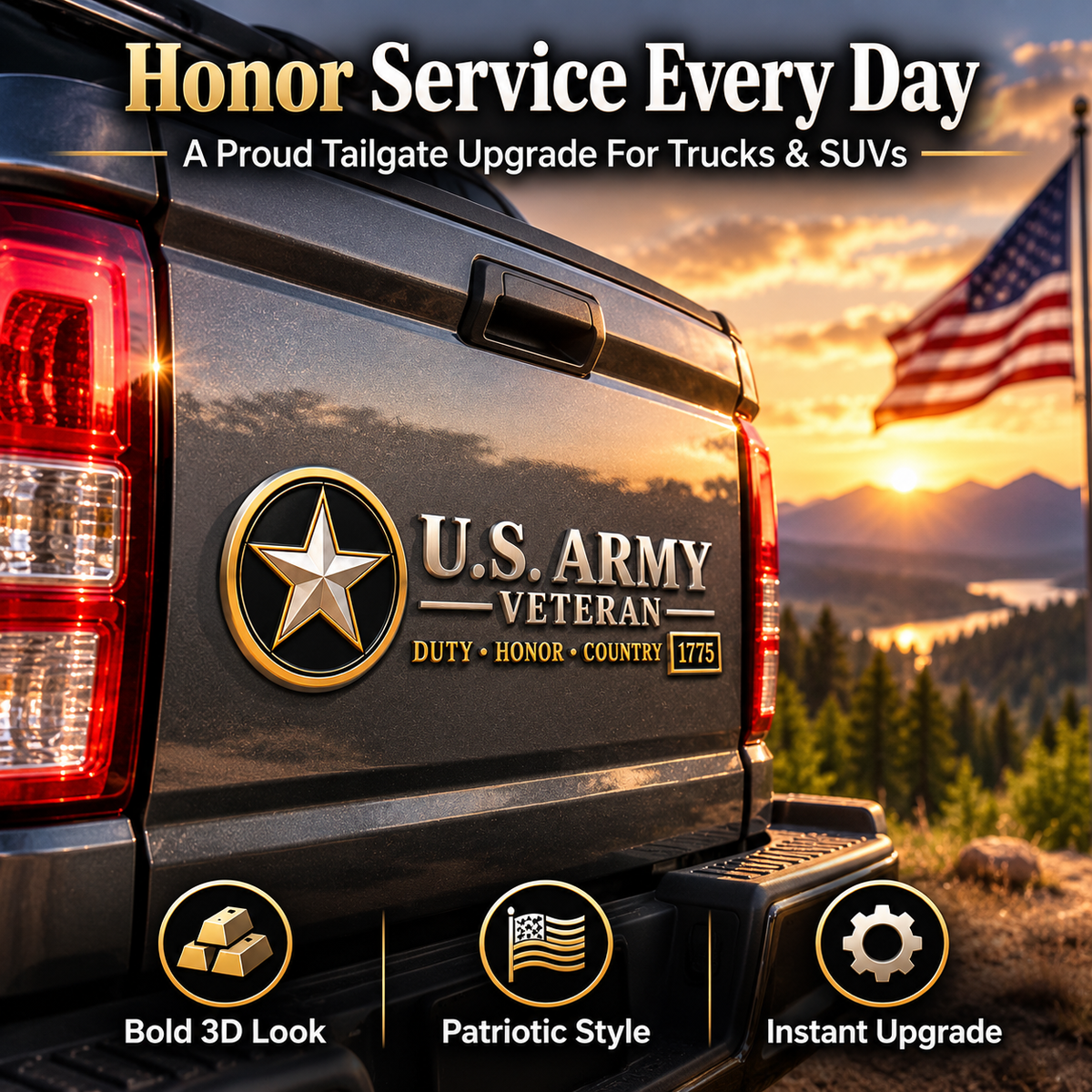 Veteran Vehicle Emblem Honor Their Service With Pride