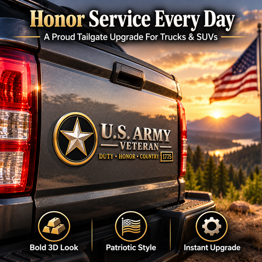 Veteran Vehicle Emblem Honor Their Service With Pride