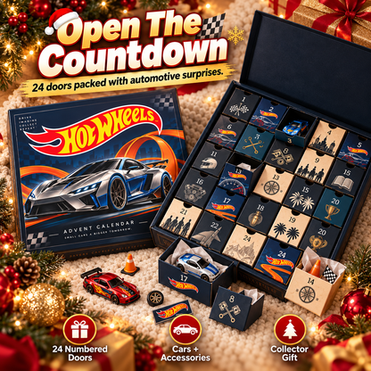 Wheels Advent Calendar 24-Day Christmas Countdown Gift