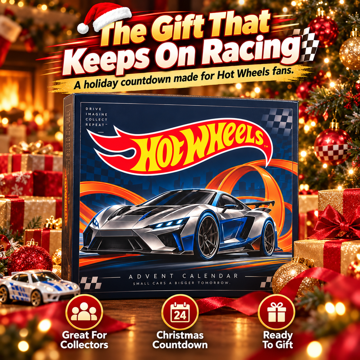 Wheels Advent Calendar 24-Day Christmas Countdown Gift