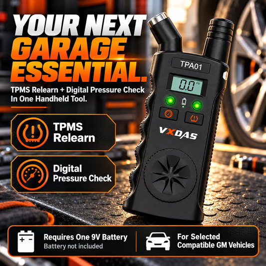 2-in-1 TPMS Relearn Tool with Digital Tire Pressure Check