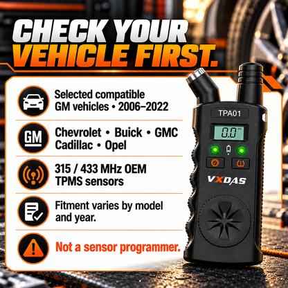 2-in-1 TPMS Relearn Tool with Digital Tire Pressure Check
