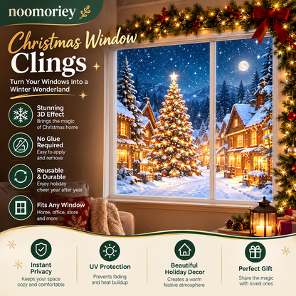 ✨ Christmas Magic Window Film – Remote Virtual Scene Home Decor!!!