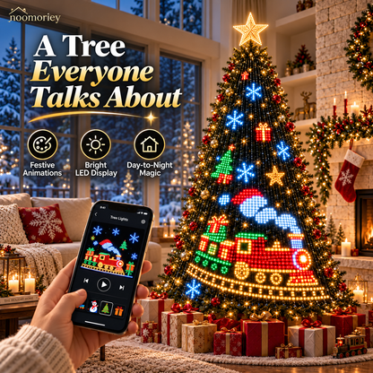Smart LED Christmas Tree Lights DIY Holiday Patterns App Control Decoration