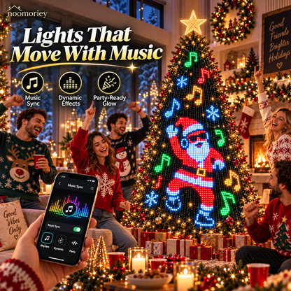 Smart LED Christmas Tree Lights DIY Holiday Patterns App Control Decoration