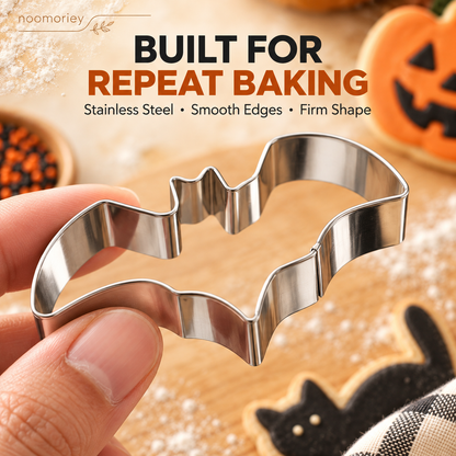 DIY Baking Mold Set-6 PCS Christmas & Halloween Stainless Steel Cookie Cutters
