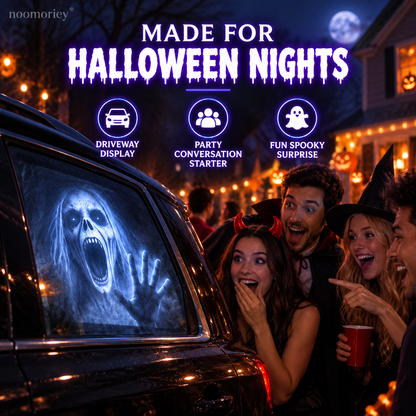 Halloween Window Projector 16 Spooky Films USB Powered Holiday Decor
