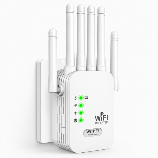 Whole-Home WiFi Extender Up to 9,800 Sq Ft Coverage with 6 External Antennas