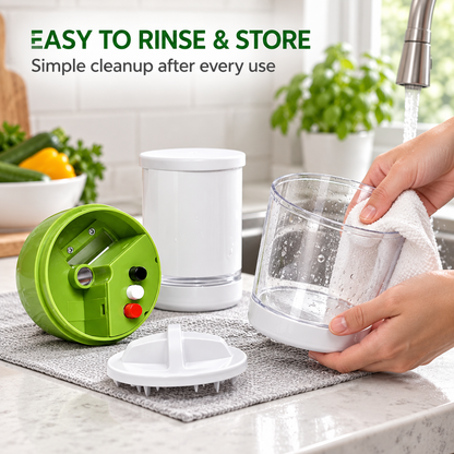 4-in-1 Vegetable Spiralizer & Slicer Multi-Mode Vegetable Cutter for Zoodles Slices & Fine Cuts