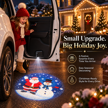 Christmas Magic Car Door Projector 6 Festive Projection Slides