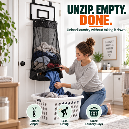 2-in-1 Basketball Hoop Laundry Hamper