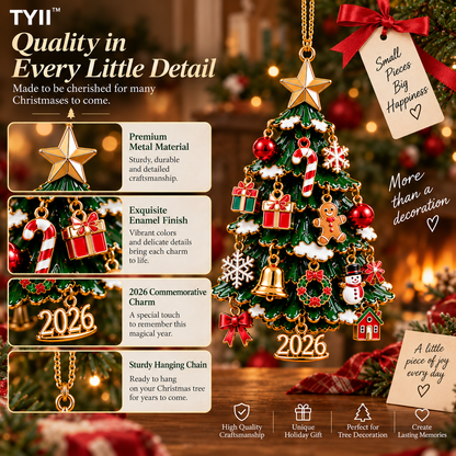 TYII 2026 Build Your Christmas Tree 24-Day Christmas Countdown Ornament Kit
