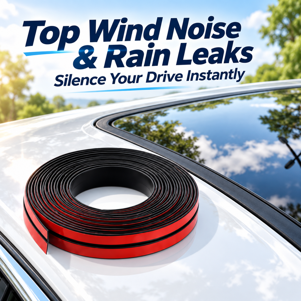 Premium T-Type Rubber Sealing Strip for Car Roof & Windows