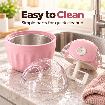 Mini Homemade Ice Cream Maker One-Touch Dessert Night Essential
