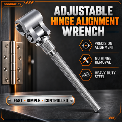 Adjustable Hinge Alignment Wrench Precision Door & Cabinet Repair Tool
