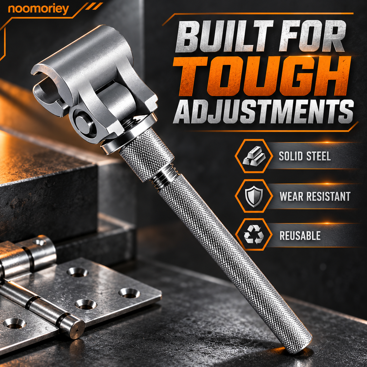 Adjustable Hinge Alignment Wrench Precision Door & Cabinet Repair Tool