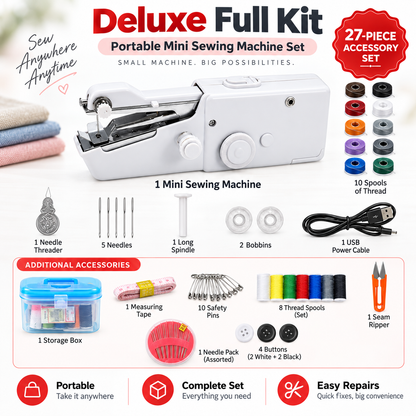 🧵Portable Handheld Sewing Machine – Quick Fabric Repair Tool