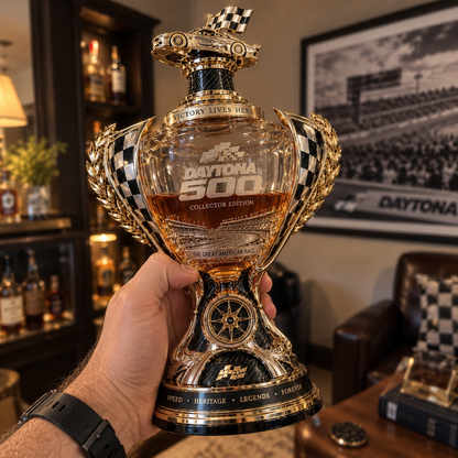 Daytona 500 Racing Legacy Trophy Whiskey Decanter Collector s Edition