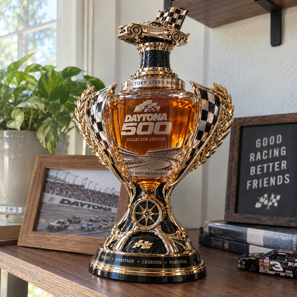 Daytona 500 Racing Legacy Trophy Whiskey Decanter Collector s Edition