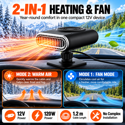 Car Electric Heater Fan Portable Heater for Car